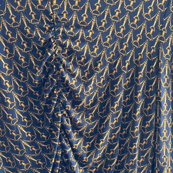 NWT Veronica Beard Nautical Neeta Gathered Jersey Top L - Picture 3 of 9